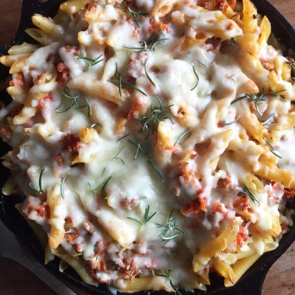 Cheesy Baked Turkey Penne