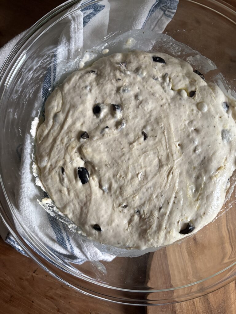 No-Knead Olive Artisan Bread. - harvestandnourish.com