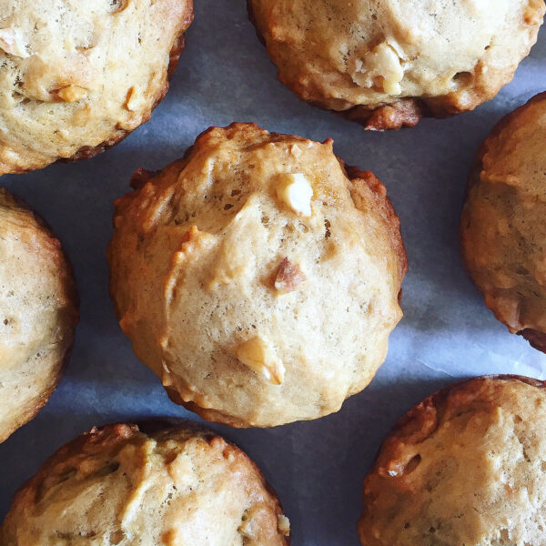 Banana Walnut Protein Muffins