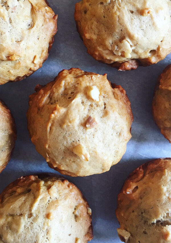 Banana Walnut Protein Muffins. - harvestandnourish.com