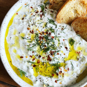 Tzatziki (Greek Cucumber-Dill Yogurt Sauce). - harvestandnourish.com