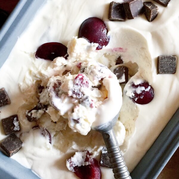 No-Churn Chocolate Cherry Ice Cream