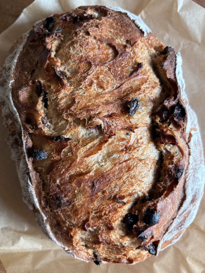 Cinnamon Raisin Artisan Bread. - harvestandnourish.com