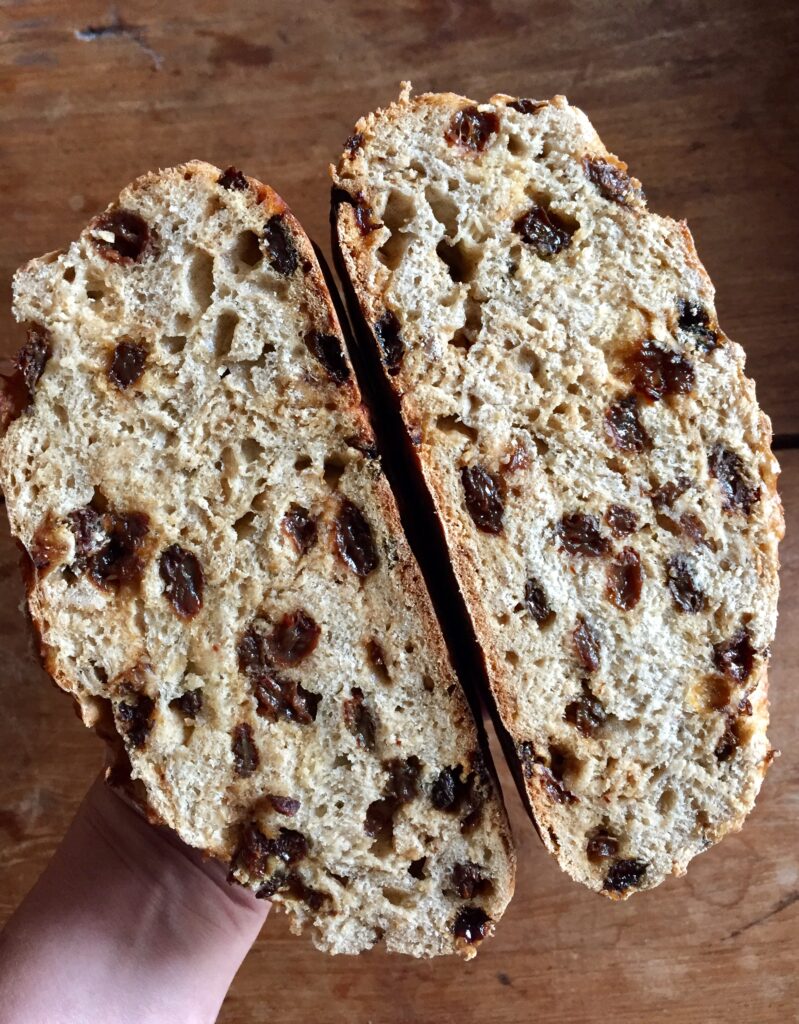 Cinnamon Raisin Artisan Bread. - harvestandnourish.com