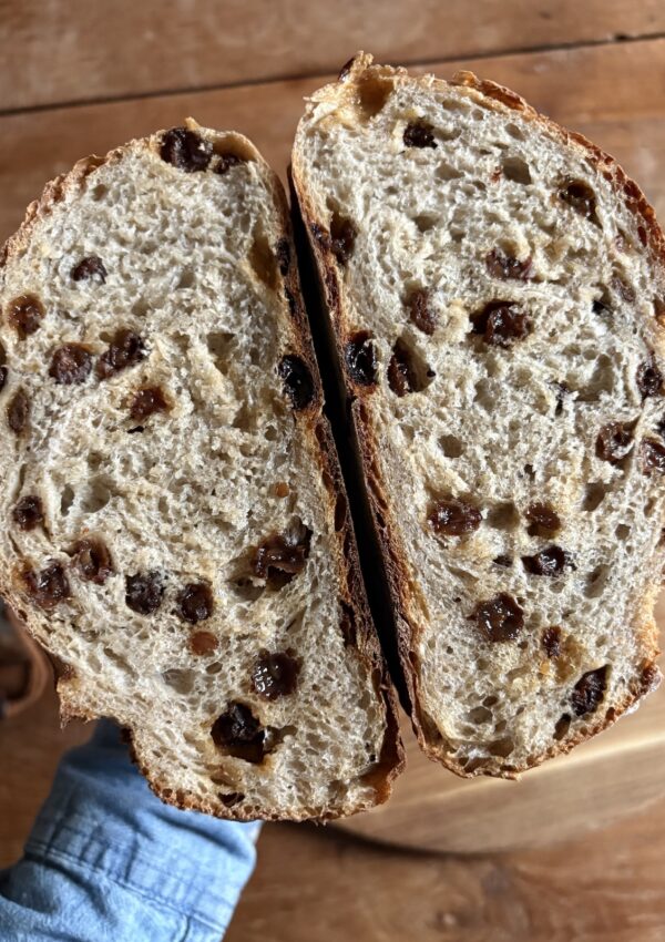 Cinnamon Raisin Artisan Bread. - harvestandnourish.com