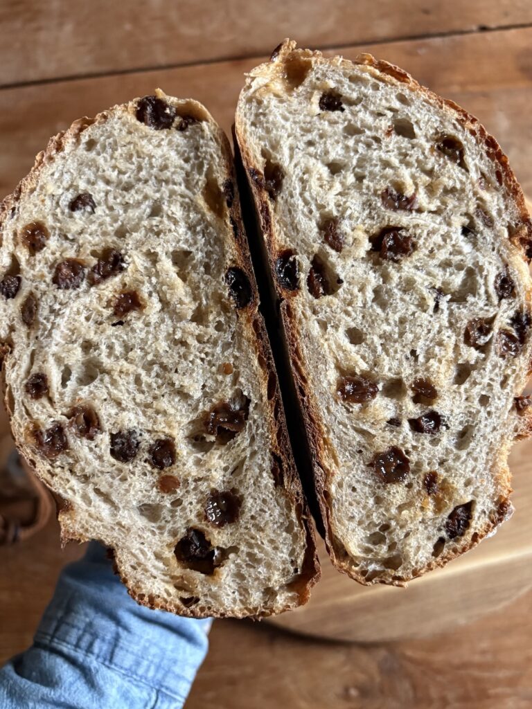 Cinnamon Raisin Artisan Bread. - harvestandnourish.com