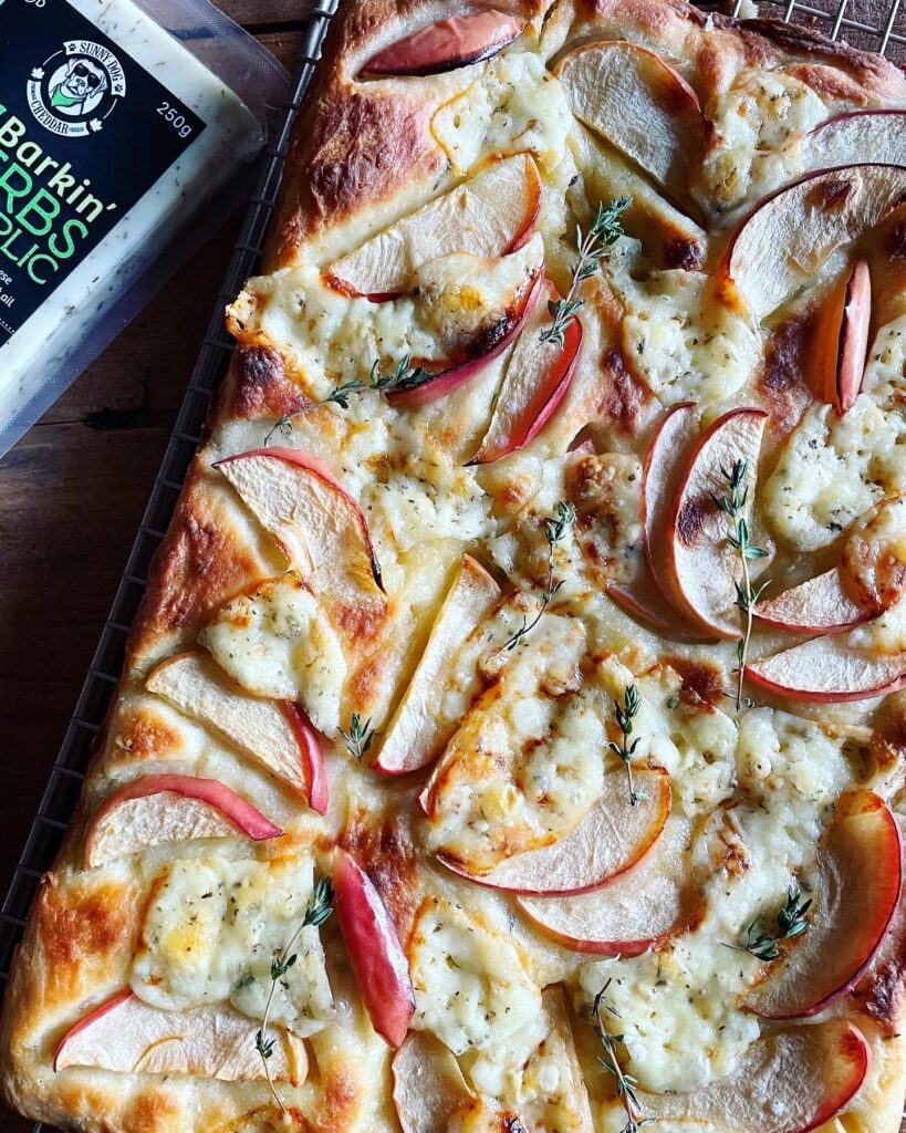 Herbed Cheddar & Apple Focaccia. - harvestandnourish.com