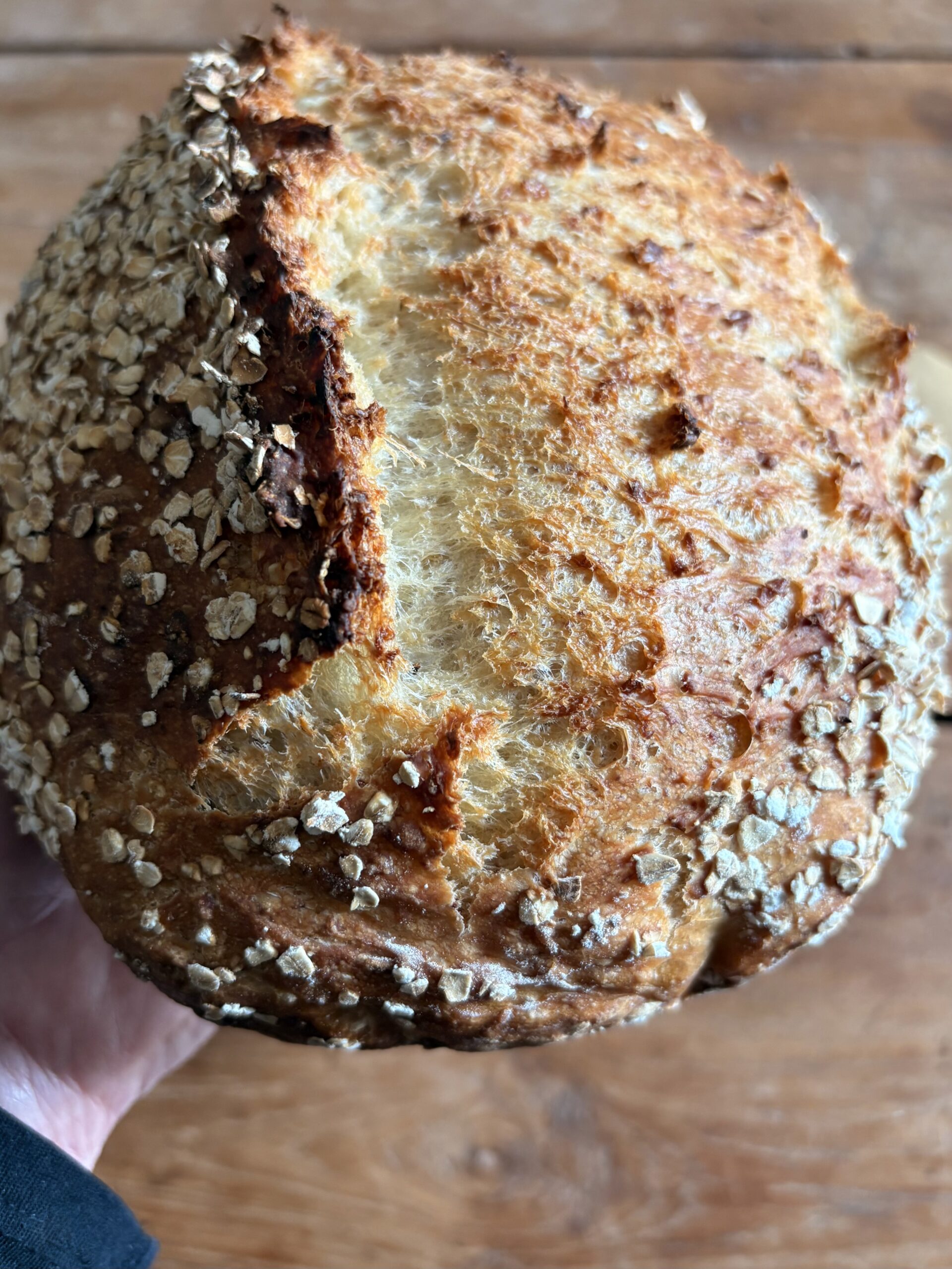 Honey Oat Artisan Bread. - harvestandnourish.com