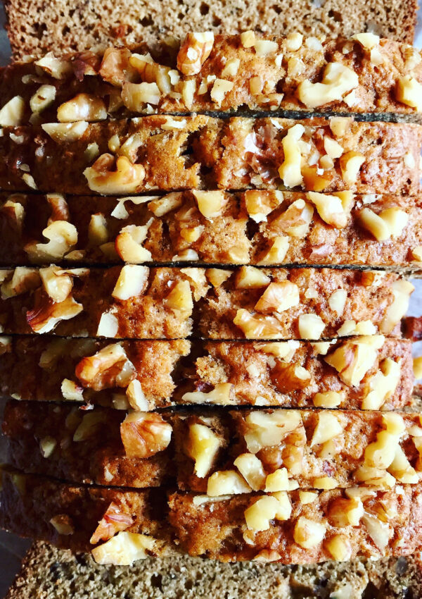 Walnut Banana Bread. - harvestandnourish.com