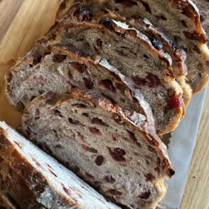 Cranberry Walnut Artisan Bread. - harvestandnourish.com