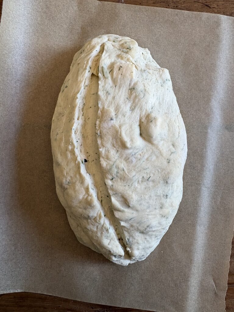No-Knead Dill Gouda Artisan Bread. - harvestandnourish.com