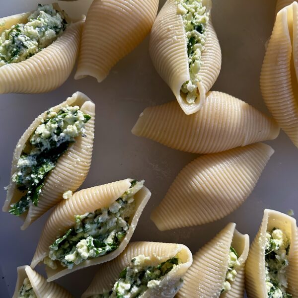 Spinach and Ricotta Stuffed Shells