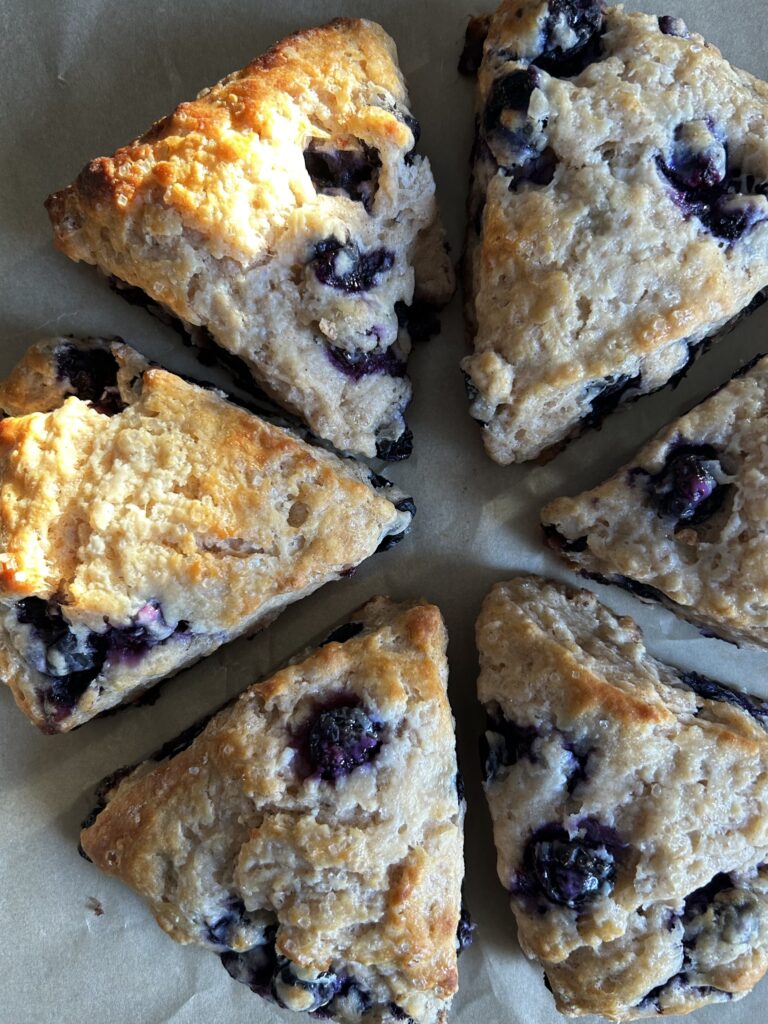 Lemon Blueberry Scones. - harvestandnourish.com