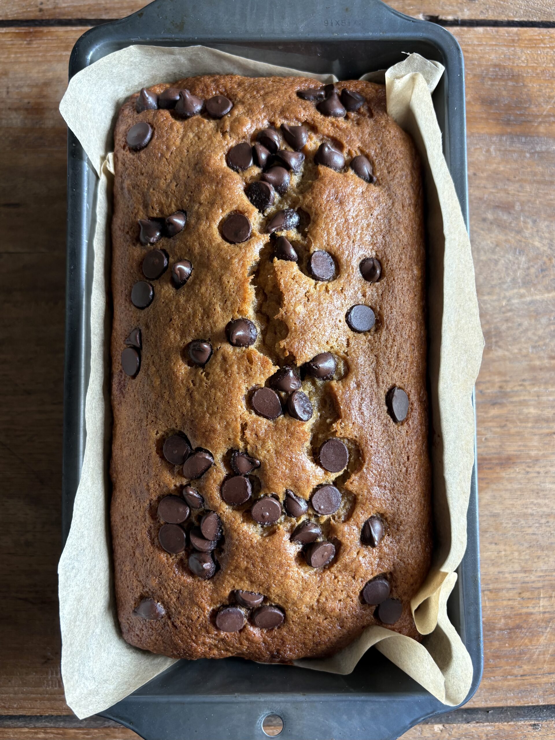 Chocolate Chip Banana Bread. - harvestandnourish.com
