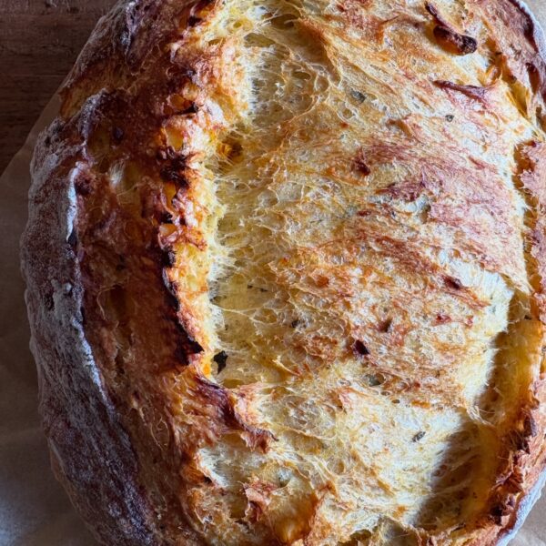 No-Knead Sweet Potato Sage Artisan Bread