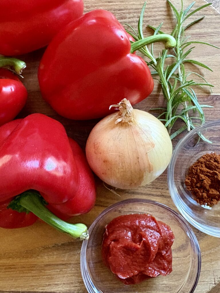 Roasted Red Pepper Soup. - harvestandnourish.com
