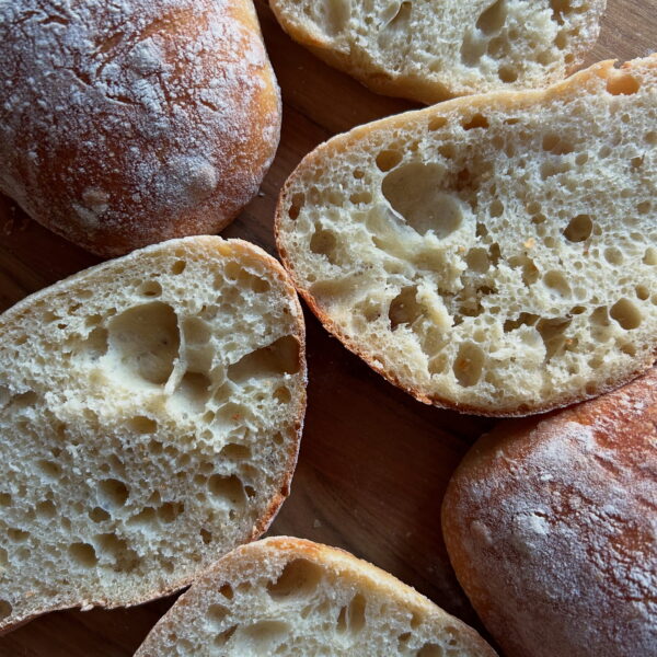 Small Batch Ciabatta Rolls