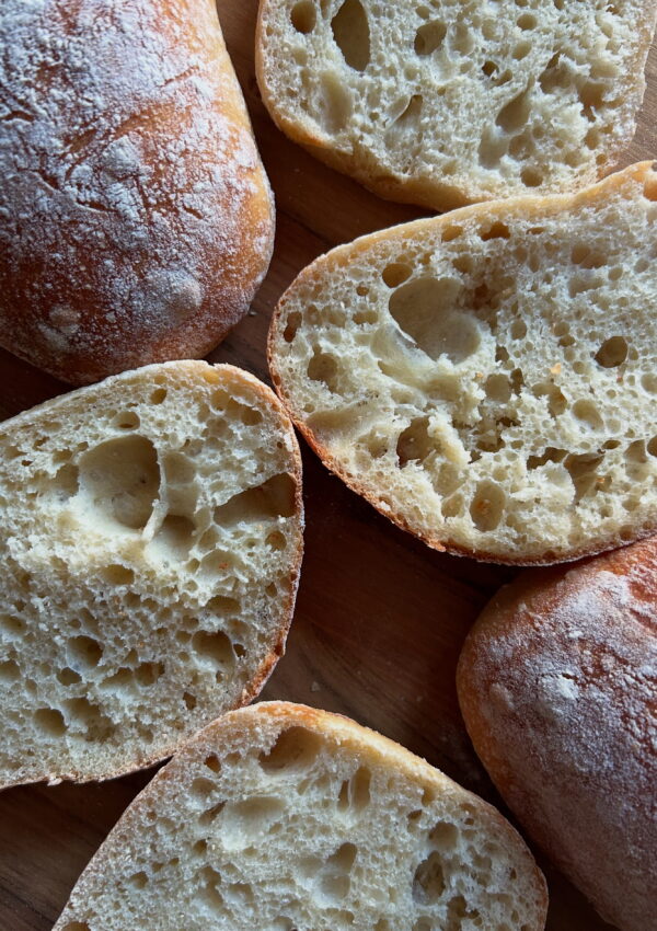 Small Batch Ciabatta Rolls. - harvestandnourish.com