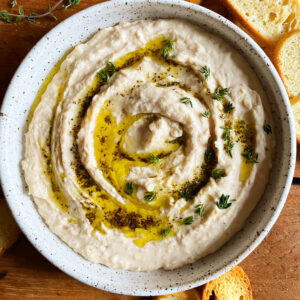 Tuscan White Bean Dip. - harvestandnourish.com