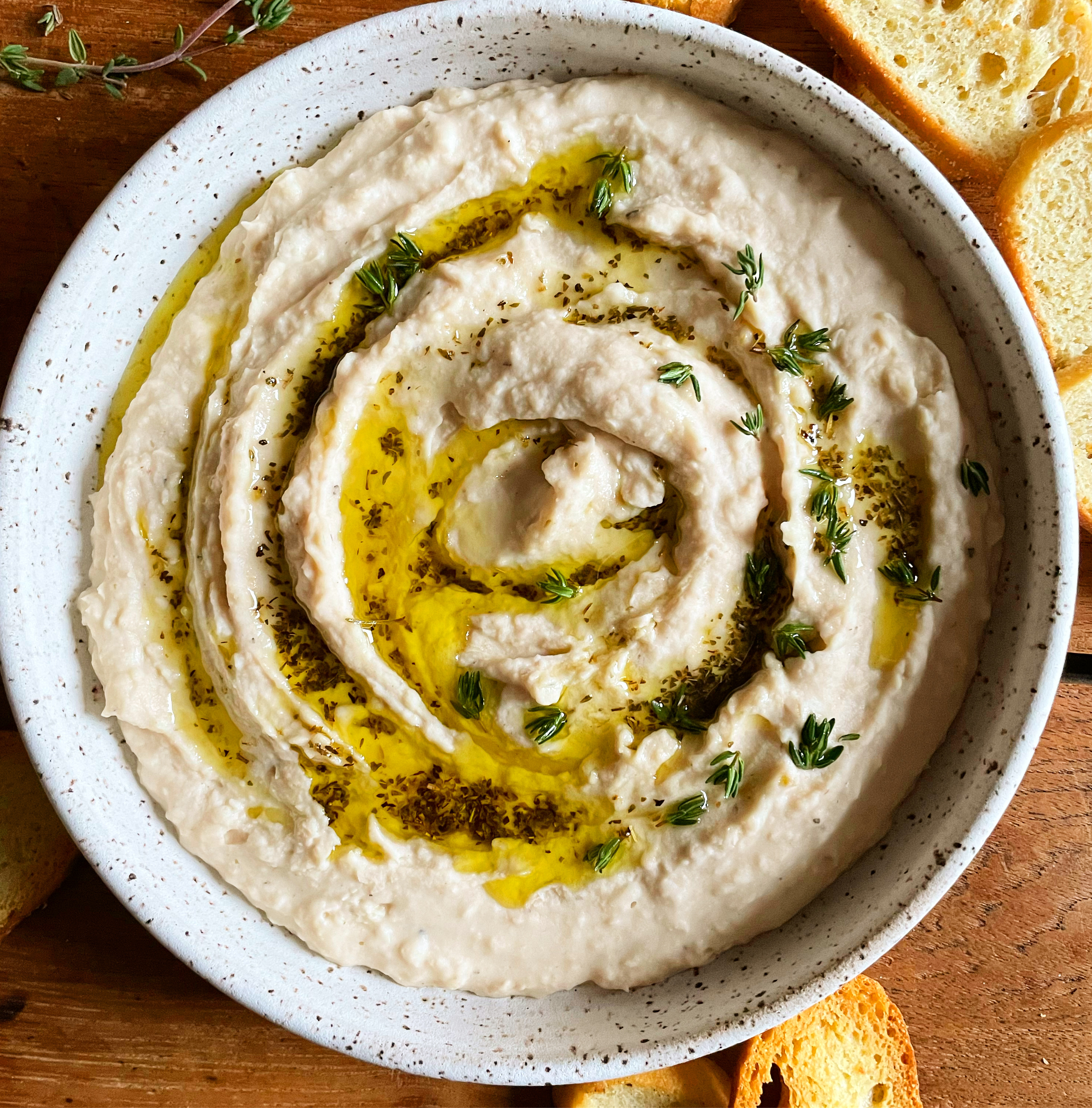 Tuscan White Bean Dip. - harvestandnourish.com