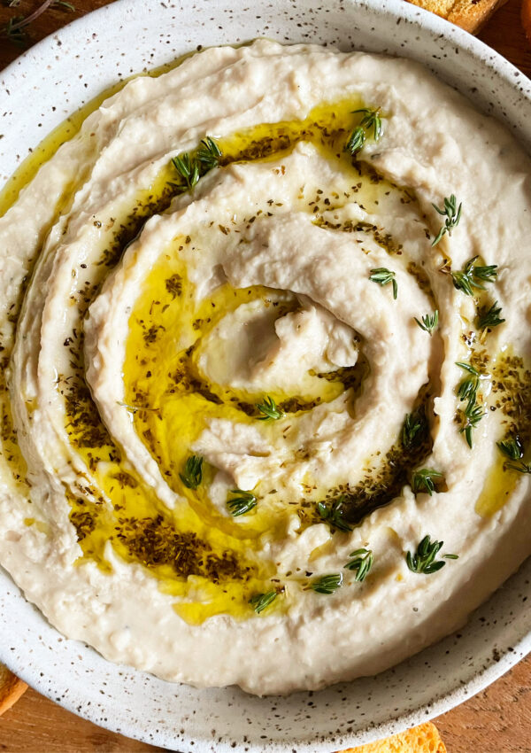 Tuscan White Bean Dip. - harvestandnourish.com
