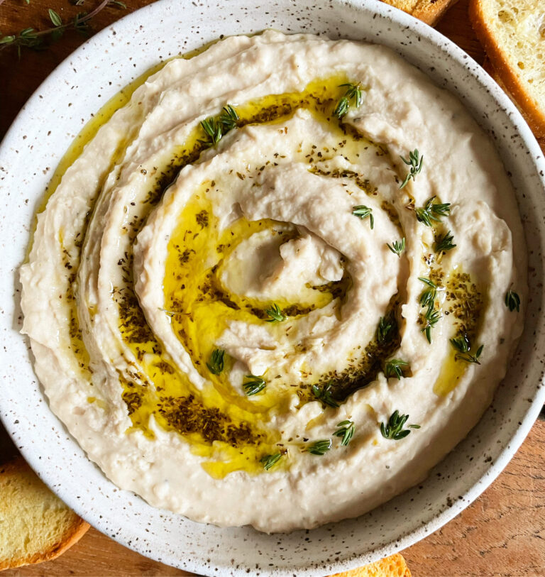 Tuscan White Bean Dip. - harvestandnourish.com