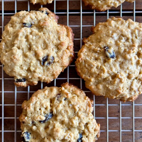 Giant Oatmeal Raisin Cookies