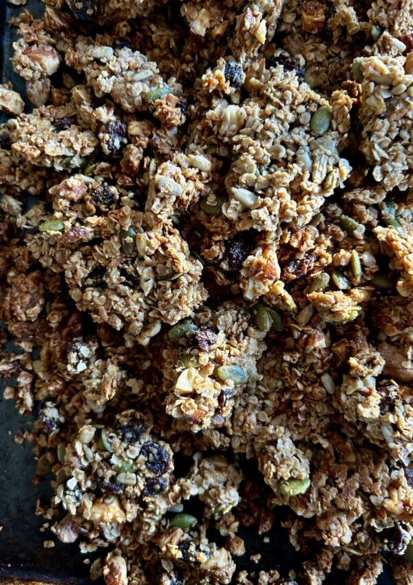 Large Batch High Protein Granola. - harvestandnourish.com