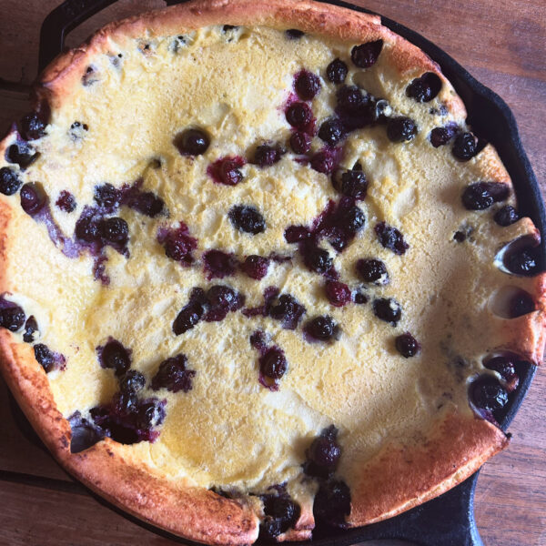 Lemon Blueberry Dutch Baby