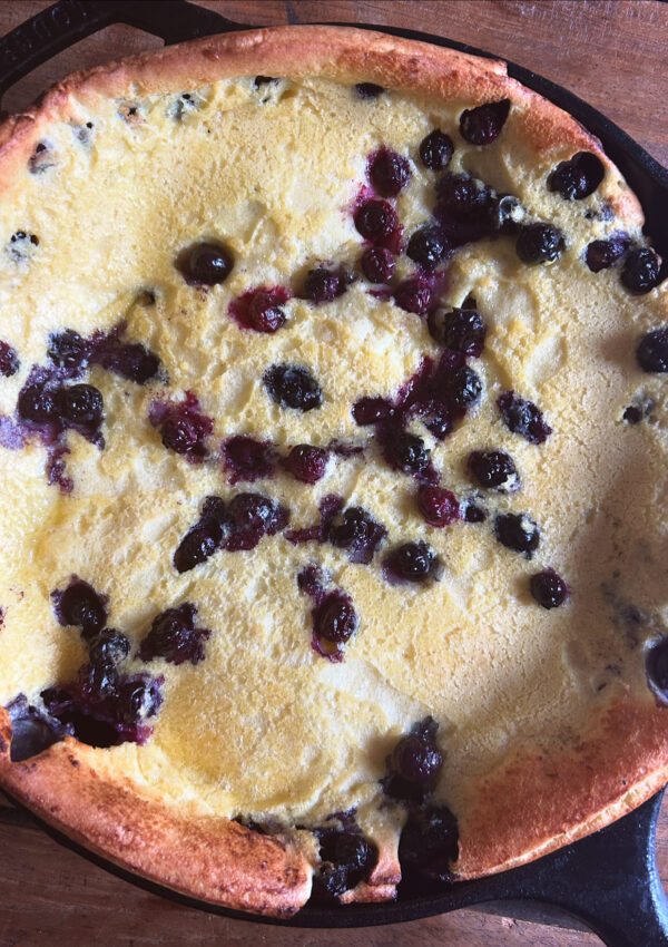 Lemon Blueberry Dutch Baby. - harvestandnourish.com