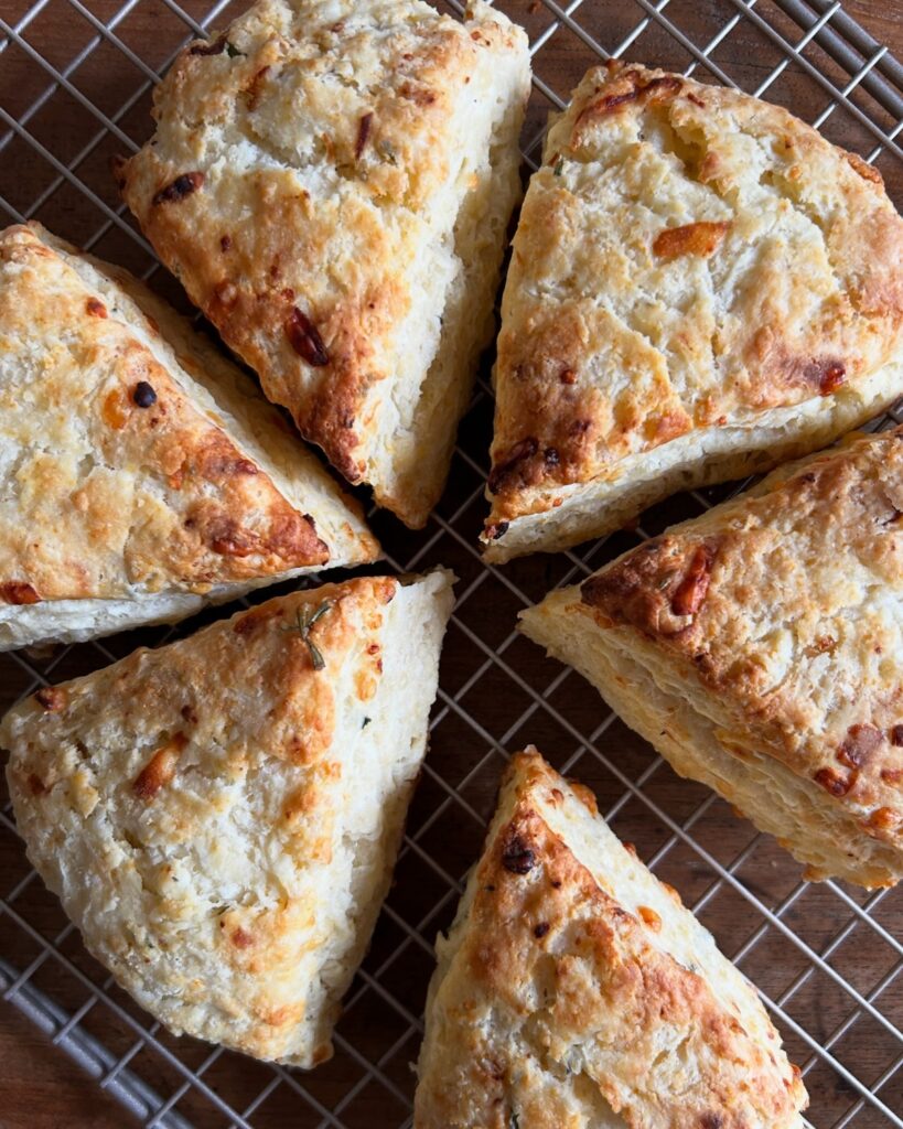 Rosemary Parmesan Scones. - harvestandnourish.com