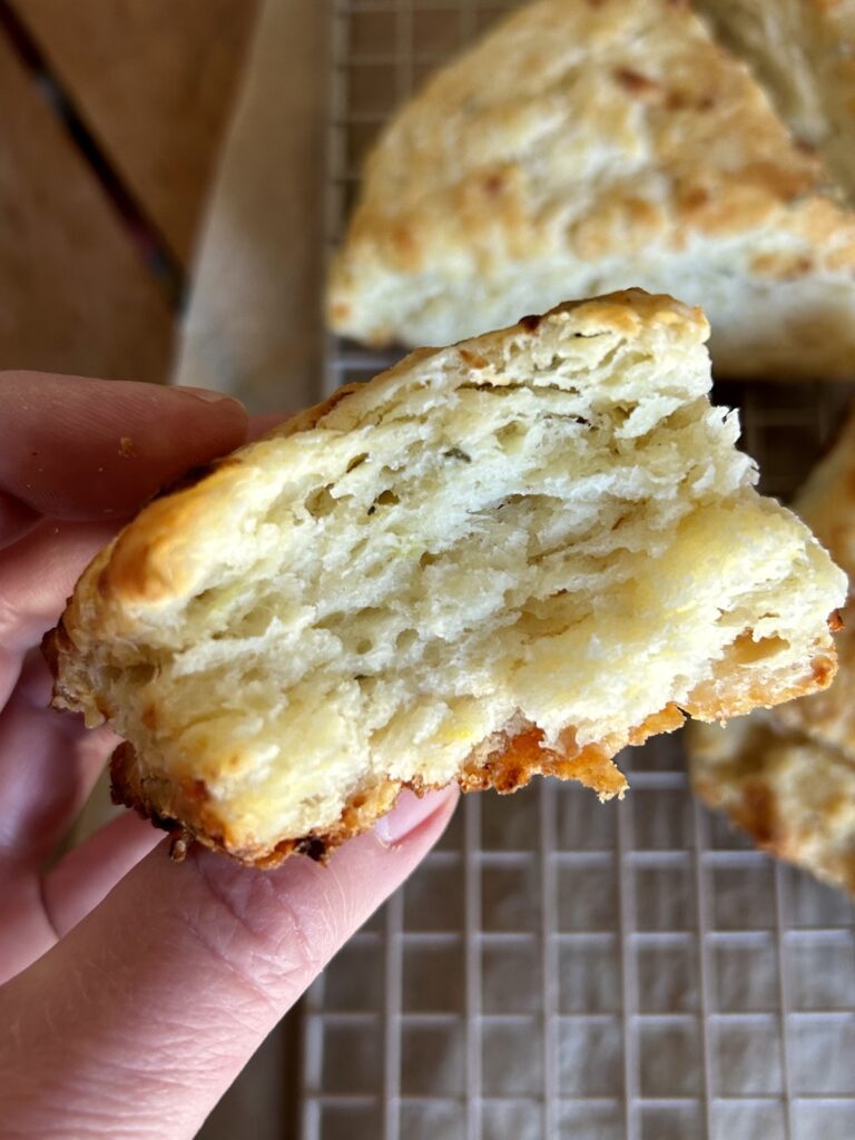 Rosemary Parmesan Scones. - harvestandnourish.com