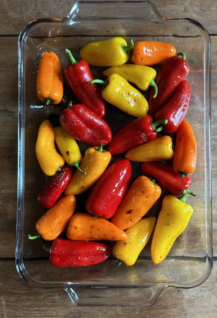Balsamic Roasted Peppers. - harvestandnourish.com
