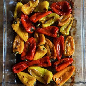 Balsamic Roasted Peppers. - harvestandnourish.com