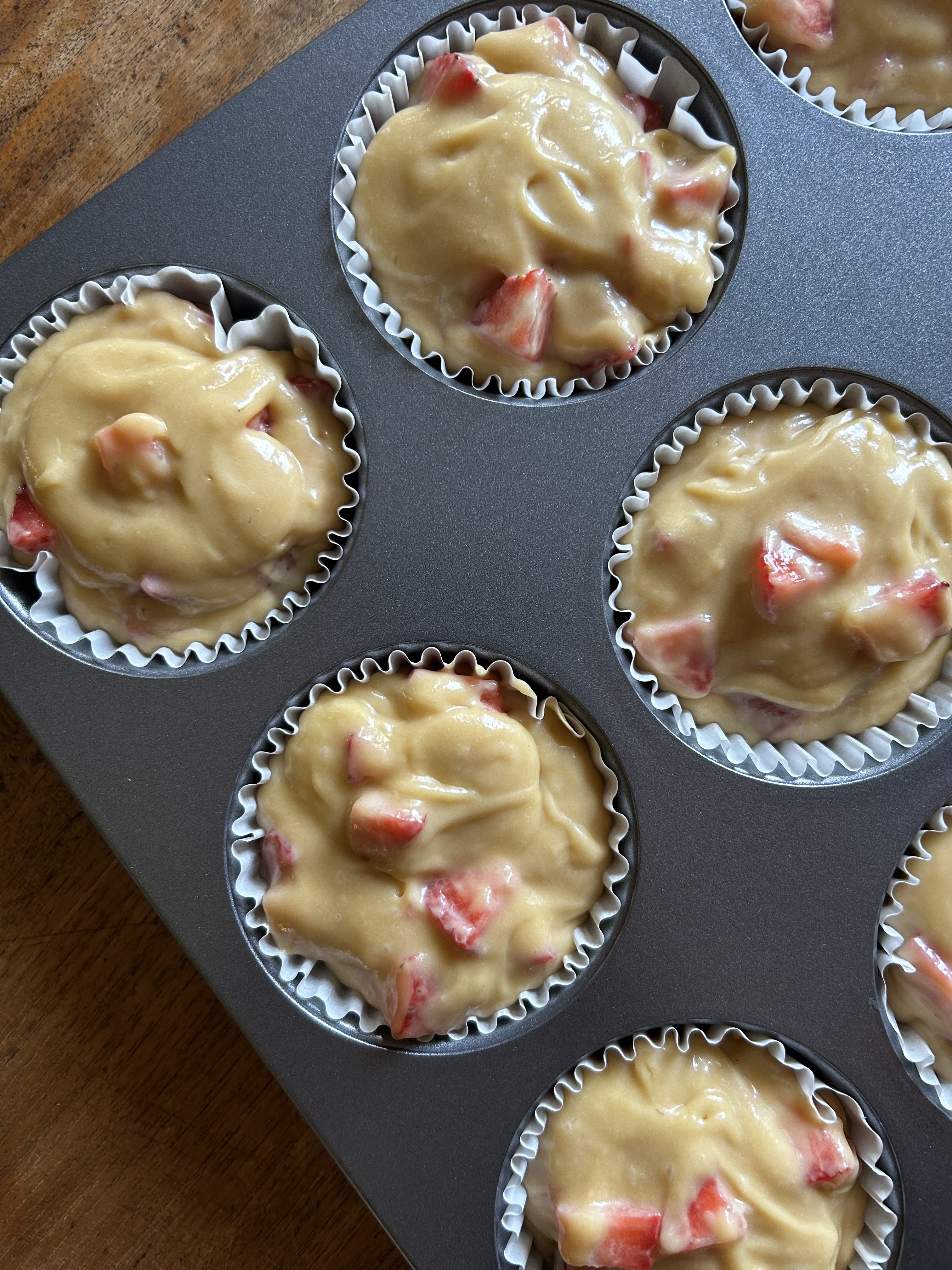Strawberry Muffins with Lemon Sugar. - harvestandnourish.com