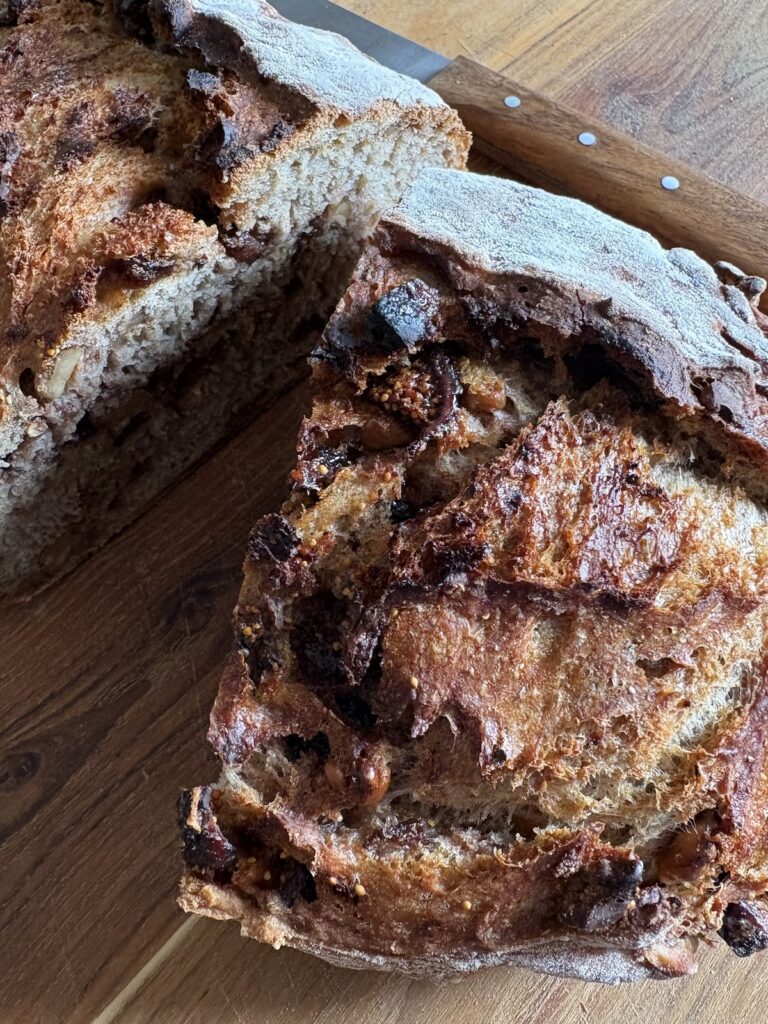 Fig & Walnut Artisan Bread. - harvestandnourish.com