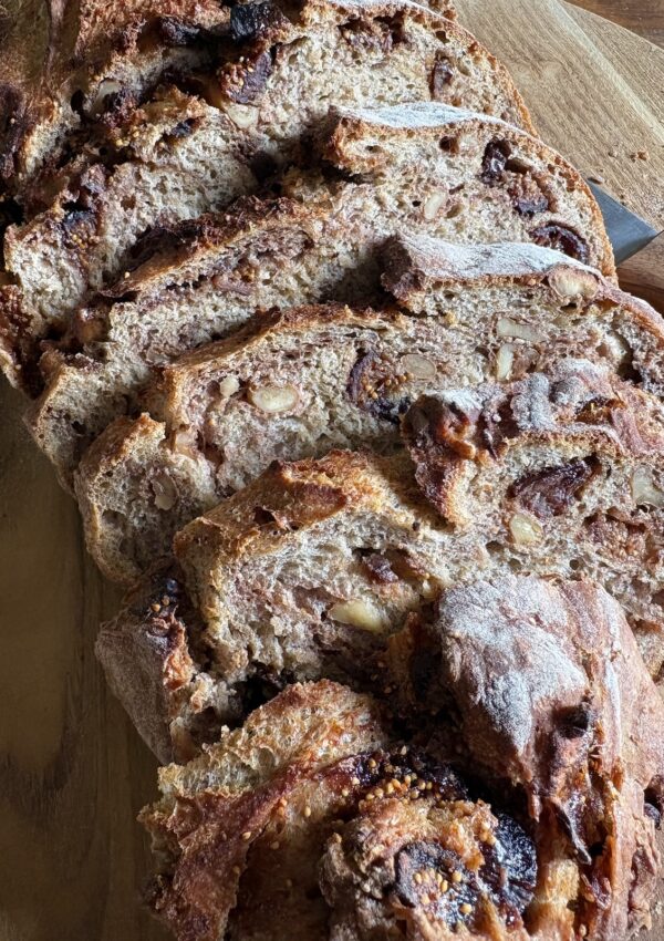 Fig & Walnut Artisan Bread. - harvestandnourish.com