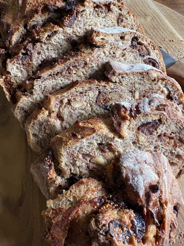 Fig & Walnut Artisan Bread. - harvestandnourish.com