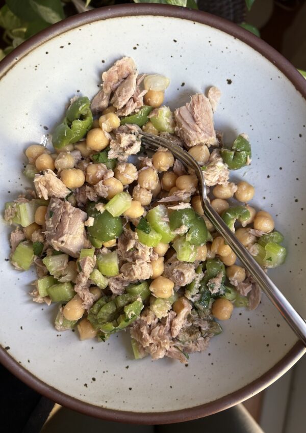 Chickpea Tuna Salad. - harvestandnourish.com
