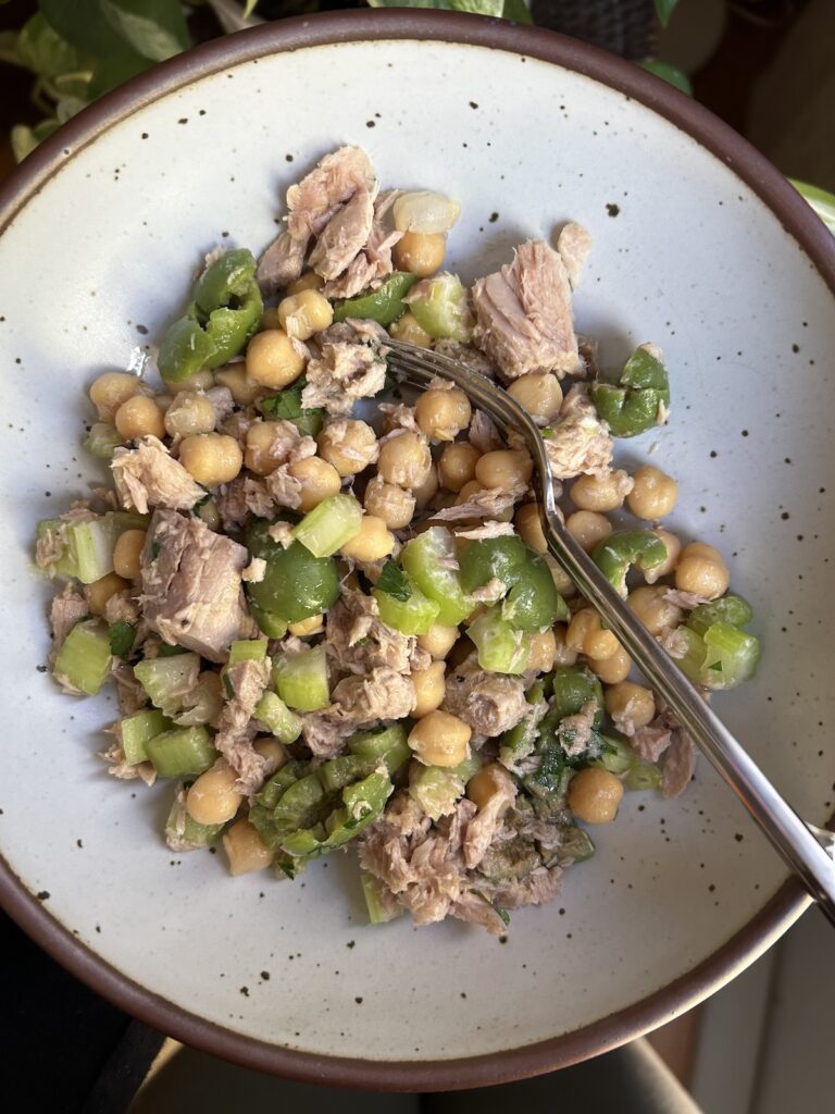 Chickpea Tuna Salad. - harvestandnourish.com