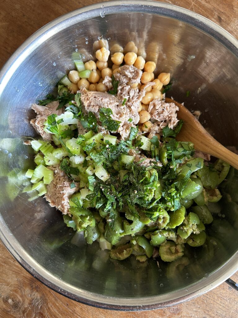 Chickpea Tuna Salad. - harvestandnourish.com