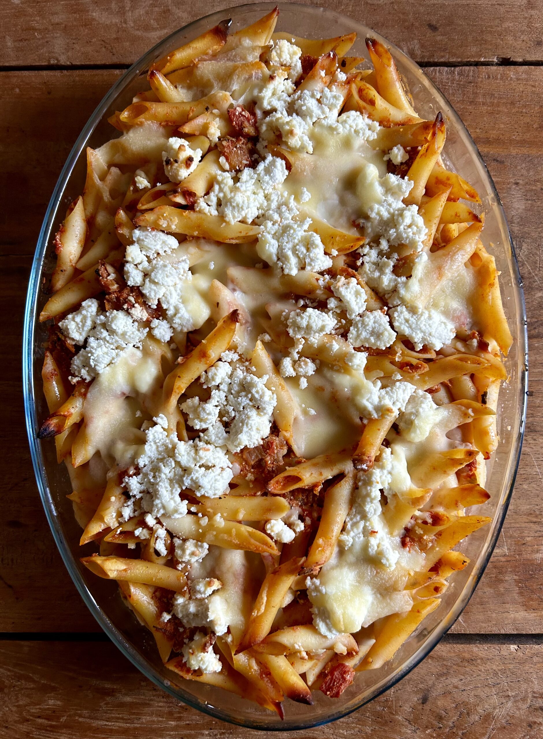 Baked Ziti (Vegetarian). - harvestandnourish.com