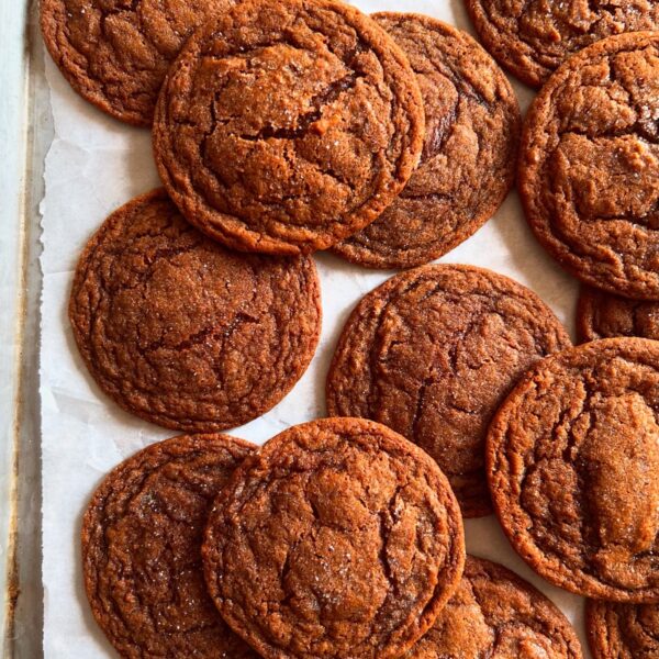 Chewy Ginger Molasses Cookies