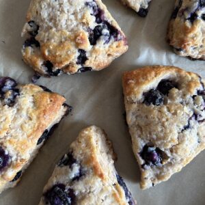 Lemon Blueberry Scones. - harvestandnourish.com