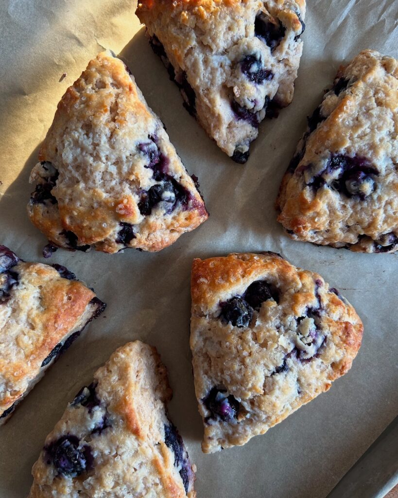 Lemon Blueberry Scones. - harvestandnourish.com