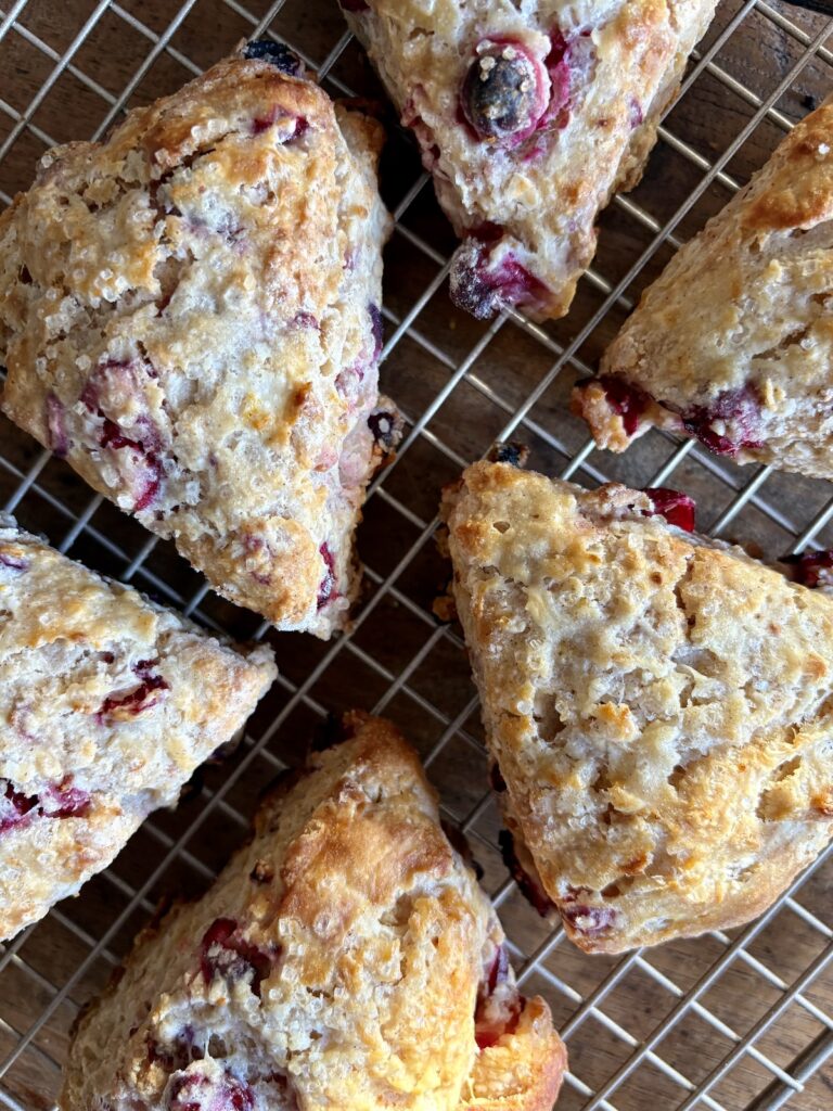 Cranberry Orange Scones. - harvestandnourish.com