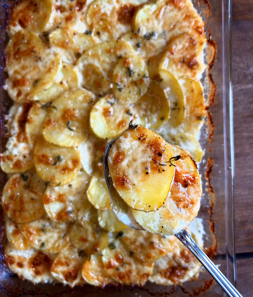Potatoes au Gratin with Gruyère. - harvestandnourish.com