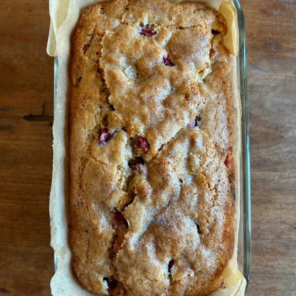 Citrusy Rhubarb Quick Bread