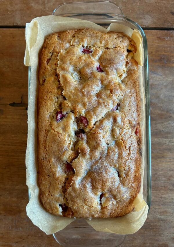 Rhubarb Quick Bread. - harvestandnourish.com