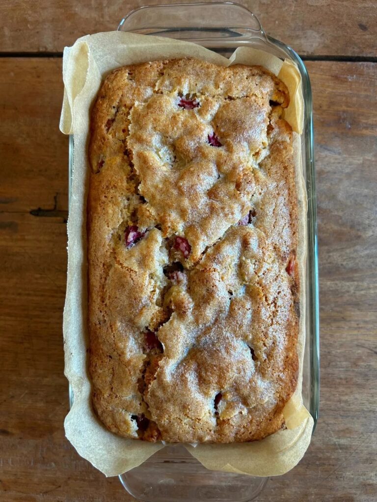Rhubarb Quick Bread. - harvestandnourish.com